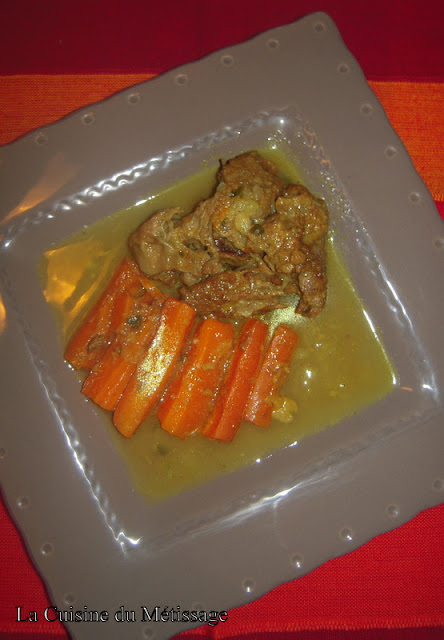 tajine de veau aux carottes et citrons confits
