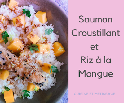 sauon croustillant riz mangue